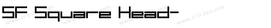 SF Square Head字体转换
